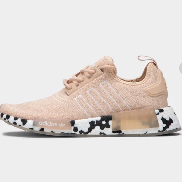 Adidas | Halo Blush Black and White Polka Dot NMD Sneakers | 7.5 - Picture 2 of 9